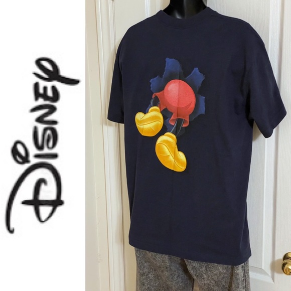 EUC Disney Mickey Mouse graphic crewneck s/s navy t-shirt, XL - Picture 13 of 16